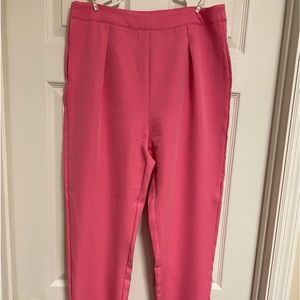 Ladies Size Large Pink Pants